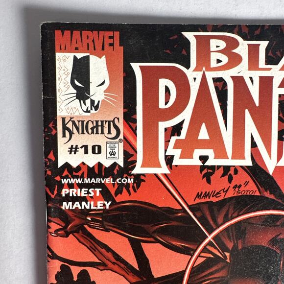 BLACK PANTHER #10 (9.2-9.4)PRIEST/MANLEY/Marvel Knights 1999 Vol. 2 - Picture 4 of 7